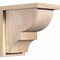 Ekena Millwork Ridgewood Smooth Corbel w/Backplate, Douglas Fir, 7 1/2"W x 12"D x 12"H COR08X12X12RID01SDF - alternate 1